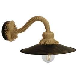 Φωτιστικό Τοίχου-Απλίκα Rolby 01125 Bronze GloboStar Μέταλλο