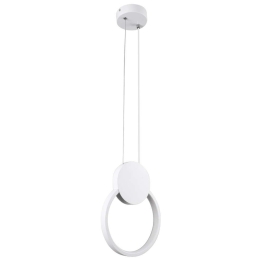 Φωτιστικό Οροφής Cyclos 61074 Led 9W 21x2,3x26,5cm White GloboStar Αλουμίνιο