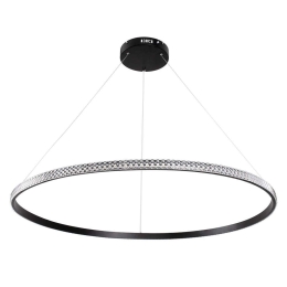 Φωτιστικό Οροφής Diamond 61134 Led 75W Φ100cm Black GloboStar Αλουμίνιο