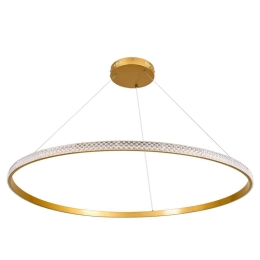 Φωτιστικό Οροφής Diamond 61135 Led 75W Φ100cm Gold Matt GloboStar Αλουμίνιο