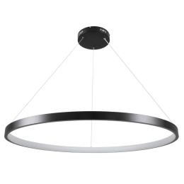 Φωτιστικό Οροφής Nemesis 61164 Led 75W Φ100cm Black GloboStar Μέταλλο
