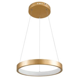 Φωτιστικό Οροφής Nemesis 61157 Led 30W Φ40cm Gold Matt GloboStar Μέταλλο