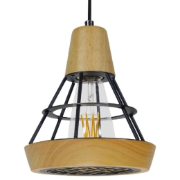 Φωτιστικό Οροφής Akron 10001133 1xΕ27 Με Πλέγμα Φ19x22cm Beige GloboStar
