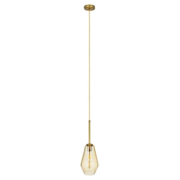 Φωτιστικό Οροφής Amaris 00871 1xΕ27 Φ17x30cm Fume Honey GloboStar