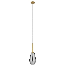 Φωτιστικό Οροφής Amaris 00874 1xΕ27 Φ17x30cm Fume Nickel GloboStar