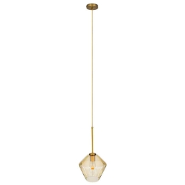 Φωτιστικό Οροφής Amaris 00869 1xΕ27 Φ22x22cm Fume Honey GloboStar