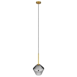 Φωτιστικό Οροφής Amaris 00872 1xΕ27 Φ22x22cm Fume Nickel GloboStar