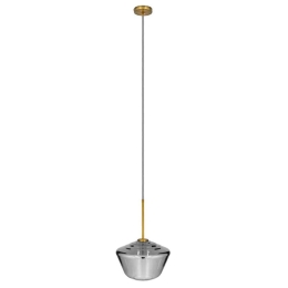 Φωτιστικό Οροφής Amaris 00873 1xΕ27 Φ30x22cm Fume Nickel GloboStar