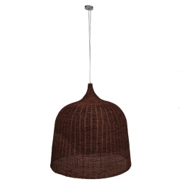 Φωτιστικό Οροφής Bahamas 01569 1xΕ27 Φ90x90cm Dark-Brown GloboStar