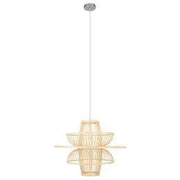 Φωτιστικό Οροφής Bali 00862 1xΕ27 Φ60x45cm Beige GloboStar