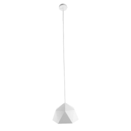 Φωτιστικό Οροφής Hexagon 01377 1xΕ27 Φ25x15cm White-Gold GloboStar