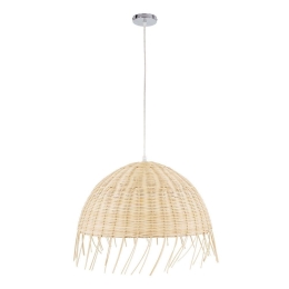 Φωτιστικό Οροφής Jakarta 00712 1xΕ27 Φ50x36cm Beige GloboStar