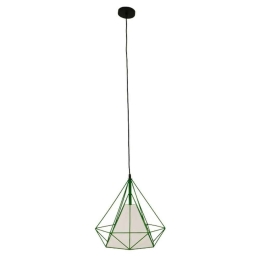 Φωτιστικό Οροφής Kairi 01622 1xΕ27 Με Πλέγμα Φ38x39cm Green-White GloboStar
