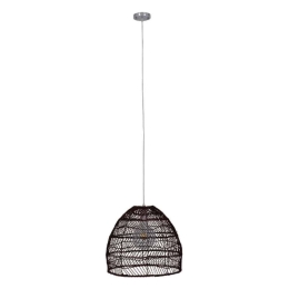 Φωτιστικό Οροφής Malibu 00970 1xΕ27 Φ40x35cm Brown GloboStar