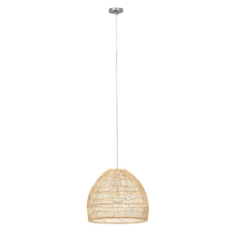 Φωτιστικό Οροφής Malibu 00973 1xΕ27 Φ40x35cm Beige GloboStar