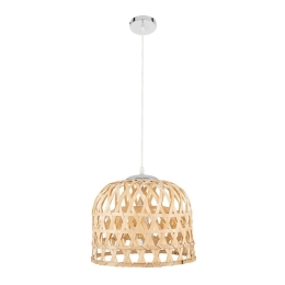 Φωτιστικό Οροφής Mangea 00715 1xΕ27 Φ35x32cm Brown GloboStar