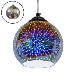 Φωτιστικό Οροφής Mercury 01345 1xΕ27 Φ15x12,5cm Nickel GloboStar