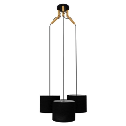Φωτιστικό Οροφής Ramson 01525 3xΕ27 Φ67x65cm Black GloboStar