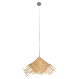 Φωτιστικό Οροφής Ricehat 01666 1xΕ27 Φ70x25cm Beige GloboStar