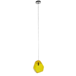 Φωτιστικό Οροφής Rina 01308 1xG9 20x19x20cm Yellow Clear GloboStar