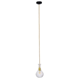 Φωτιστικό Οροφής Rum 01514 1xΕ27 Φ14x23cm Clear GloboStar
