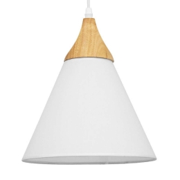 Φωτιστικό Οροφής Shade Textile 01577 1xΕ27 Φ25x30cm White GloboStar