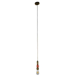 Φωτιστικό Οροφής Spigot 01413 1xΕ27 5x7,5x20cm Bronze GloboStar
