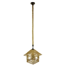Φωτιστικό Οροφής Spiky 01613 1xΕ27 Με Πλέγμα Φ43x28cm Beige GloboStar