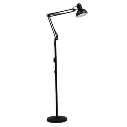 Φωτιστικό Δαπέδου Audrey 01468 1xE27 Φ15cm 73cm Black GloboStar