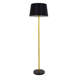 Φωτιστικό Δαπέδου Ashley 00829 1xE27 Με Καπέλο Φ40cm 148cm Black-Gold GloboStar