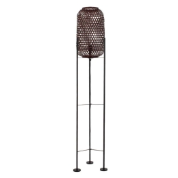Φωτιστικό Δαπέδου Curacao 00771 1xE27 Φ30cm 170cm Brown GloboStar
