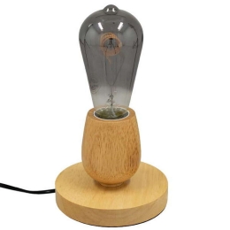 Φωτιστικό Επιτραπέζιο Round 99402 1xE27 Φ12x10cm Φ12x10cm Natural GloboStar