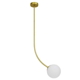 Φωτιστικό Οροφής Drizzle 00921 1xE27 Φ15x100cm Gold-White GloboStar