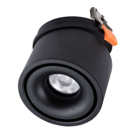 Φωτιστικό Οροφής - Σποτ Χωνευτό Omega-R 60296 12W Led Φ10x8,2cm Black GloboStar