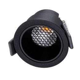 Φωτιστικό Οροφής - Σποτ Χωνευτό Pluto-S 60250 7W Led Φ6,4x4,9cm Black GloboStar