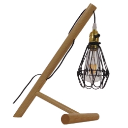 Φωτιστικό Επιτραπέζιο Elma 10001335 E27 Φ10x34x22,5x42cm Black GloboStar