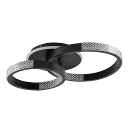 Φωτιστικό Οροφής Diamond 61111 Led 67W Φ30x40cm Black GloboStar