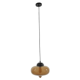 Φωτιστικό Οροφής Quinn 10001029 E27 Φ26x20cm Honey GloboStar