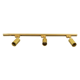Φωτιστικό Οροφής - Σποτ Leo 60359 3xGU10 100x6x20cm Gold GloboStar