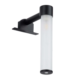 Φωτιστικό Τοίχου - Απλίκα  Elsa 60404 3,5x13,5x20cm Black GloboStar Αλουμίνιο,Γυαλί