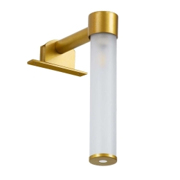 Φωτιστικό Τοίχου - Απλίκα  Elsa 60405 3,5x13,5x20cm Gold GloboStar Αλουμίνιο,Γυαλί