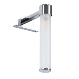 Φωτιστικό Τοίχου - Απλίκα  Elsa 60406 3,5x13,5x20cm Silver GloboStar Αλουμίνιο,Γυαλί