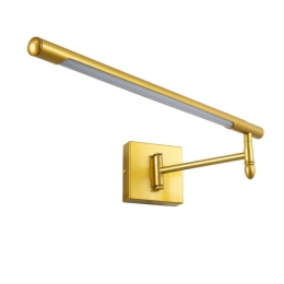 Φωτιστικό Τοίχου - Απλίκα  Frida 60459 Led 12W 51x9x10cm Gold GloboStar Αλουμίνιο