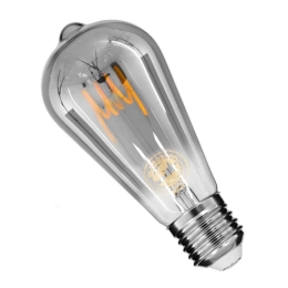 Λαμπτήρας Led Soft Spiral Filament 99142 ST64 E27 6W 470lm Dimmable Fume GloboStar 6W