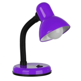 Φωτιστικό Επιτραπέζιο Student 01537 Φ12x32cm 1xE27 Purple GloboStar