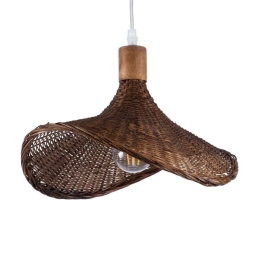 Φωτιστικό Οροφής Cuba 01716 Φ33x25cm 1xE27 Dark Brown GloboStar