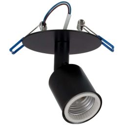Φωτιστικό Οροφής Χωνευτό Sara 00849 Φ8x8,5cm 1xE27 Black GloboStar