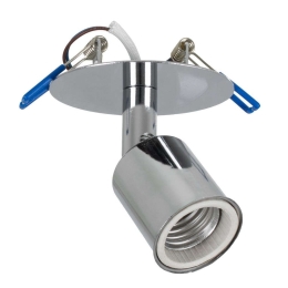 Φωτιστικό Οροφής Χωνευτό Sara 00850 Φ8x8,5cm 1xE27 Chrome GloboStar