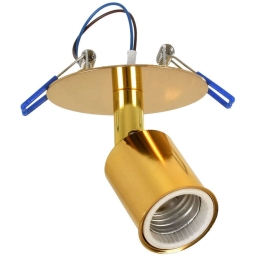Φωτιστικό Οροφής Χωνευτό Sara 00851 Φ8x8,5cm 1xE27 Gold GloboStar