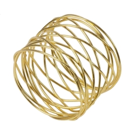 Δαχτυλίδι Πετσέτας Gourmet 35001 Φ5x3,5cm Gold GloboStar Μέταλλο